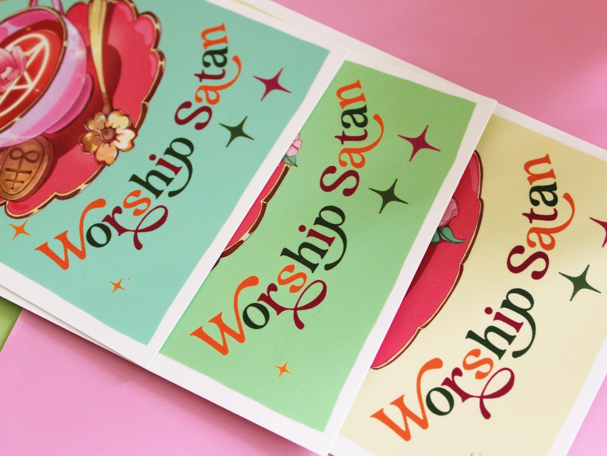 Satanic Tea Party Postcard Set