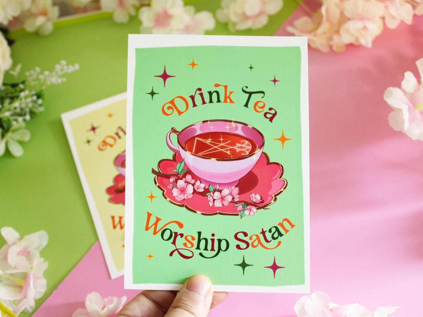 Satanic Tea Party Postcard Set