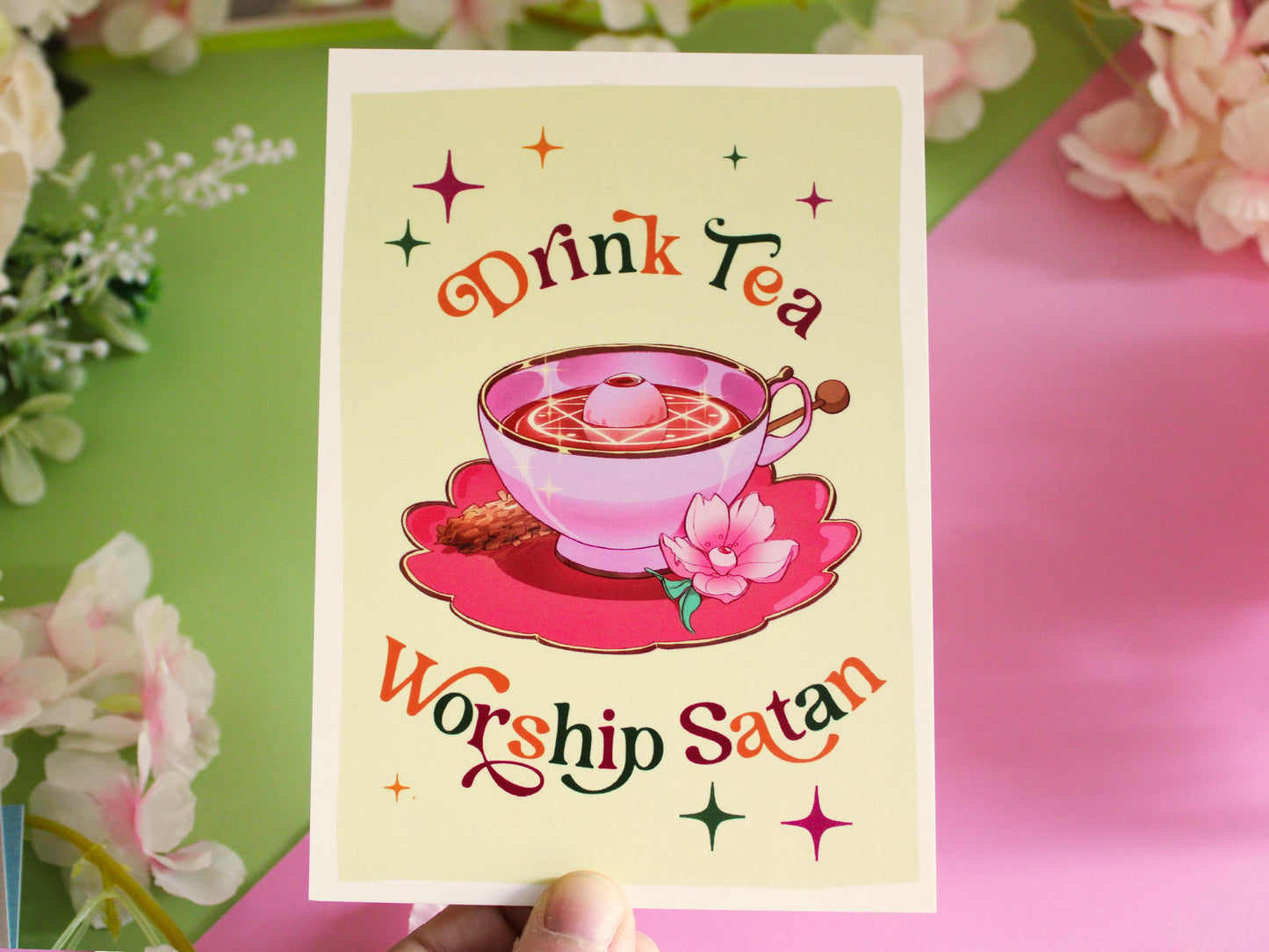 Satanic Tea Party Postcard Set