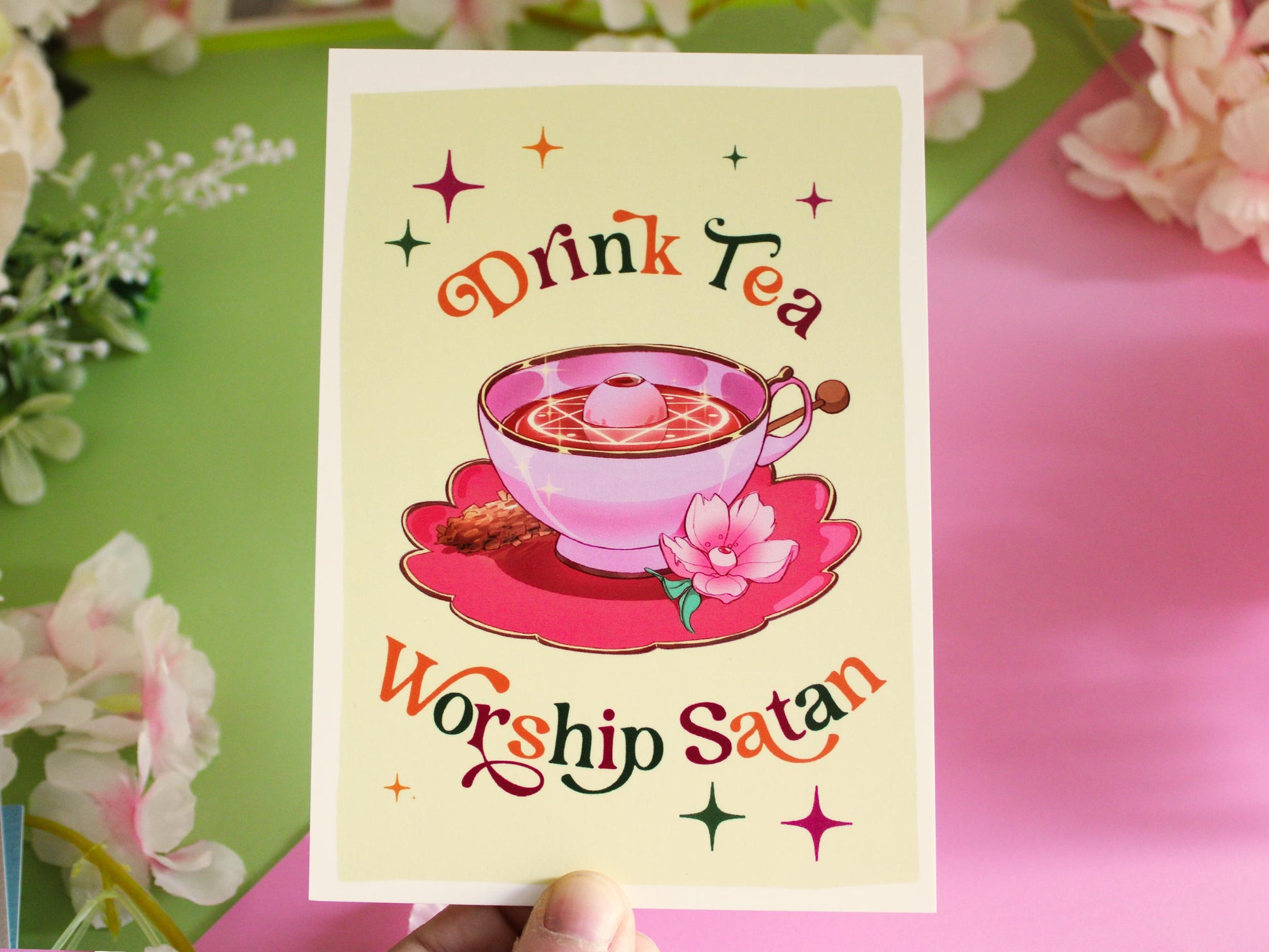 Satanic Tea Party Postcard Set