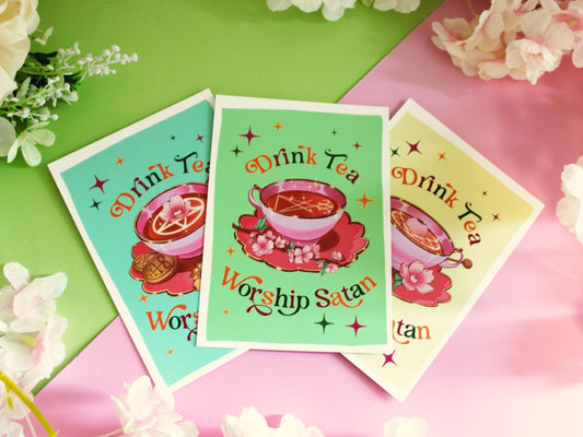 Satanic Tea Party Postcard Set
