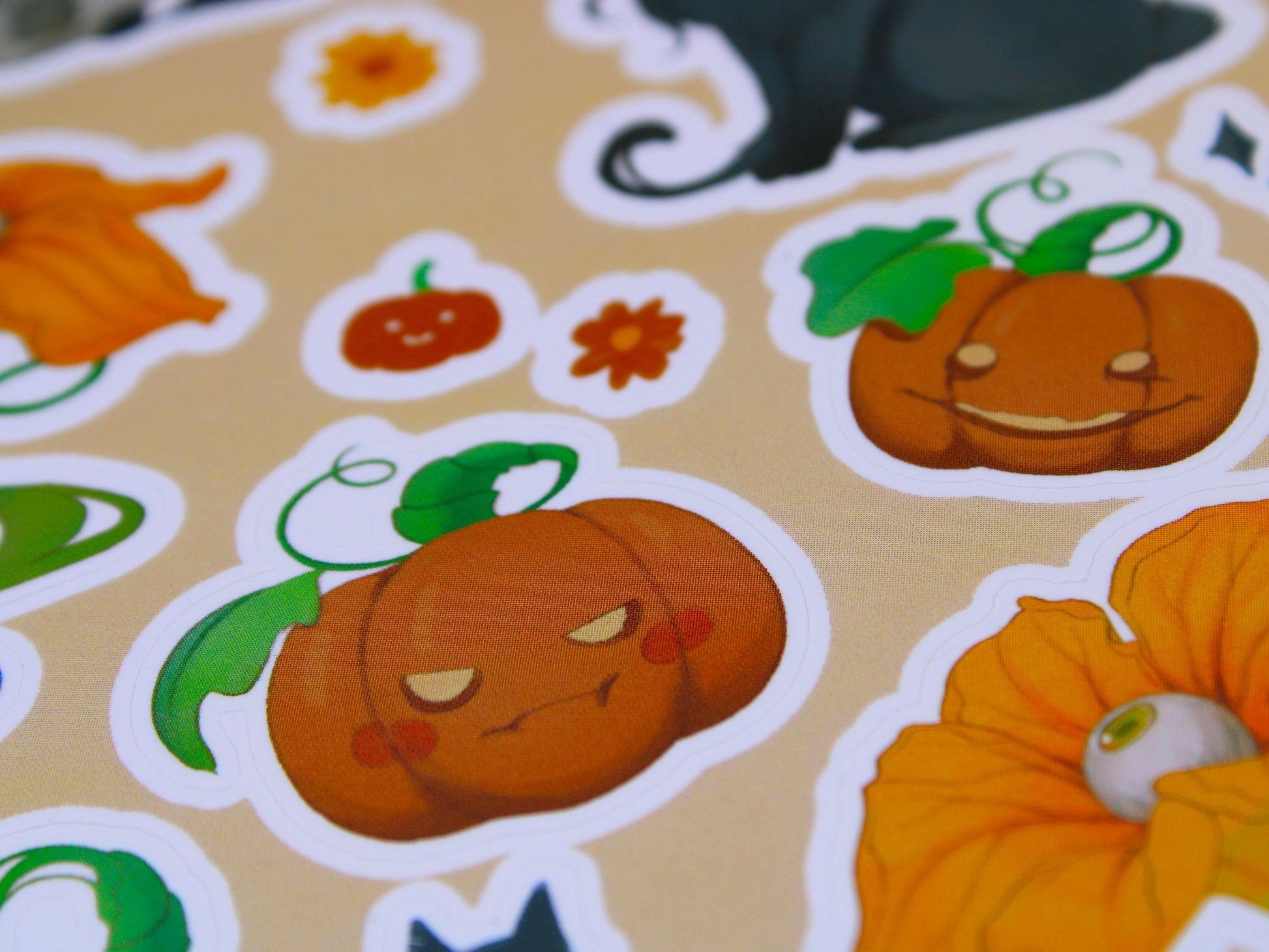 Spooky Autumn & Halloween Sticker Sheet