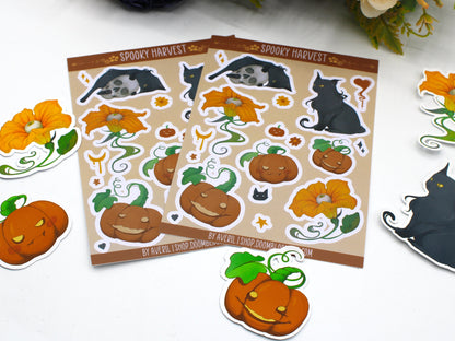 Spooky Autumn & Halloween Sticker Sheet