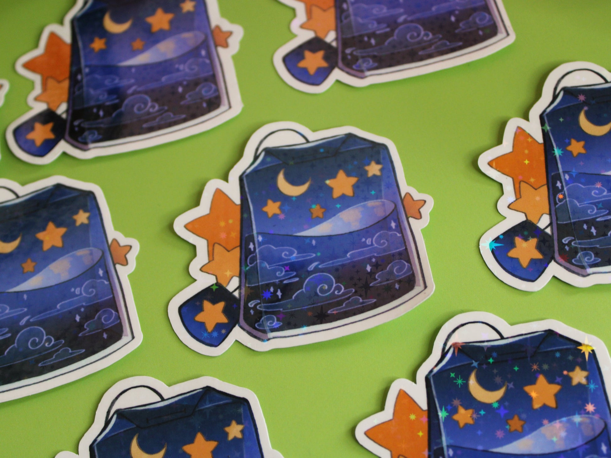 Starry Night Tea Bag Stickers
