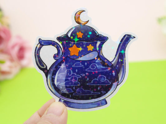 Starry Night Tea Pot Stickers