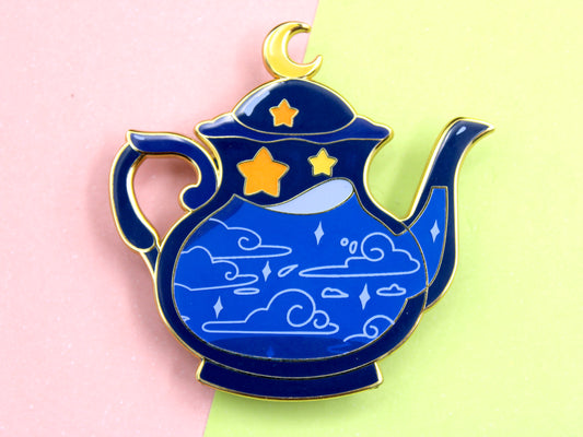 Starry Tea Pot Enamel Pin