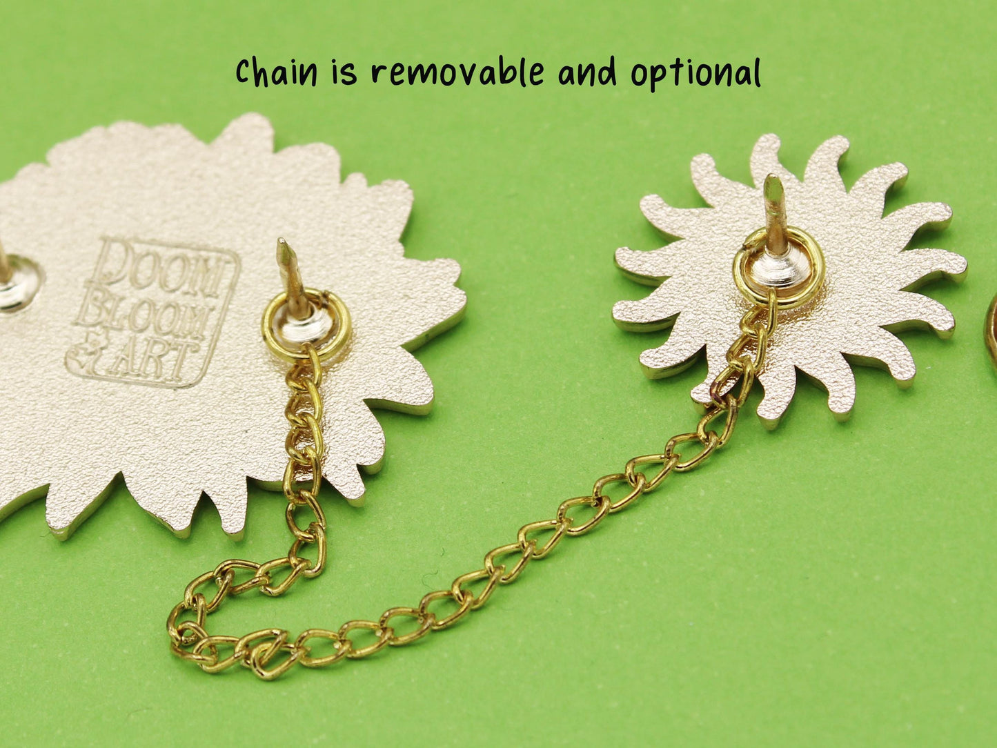Sunflower & Sun Collar Enamel Pin