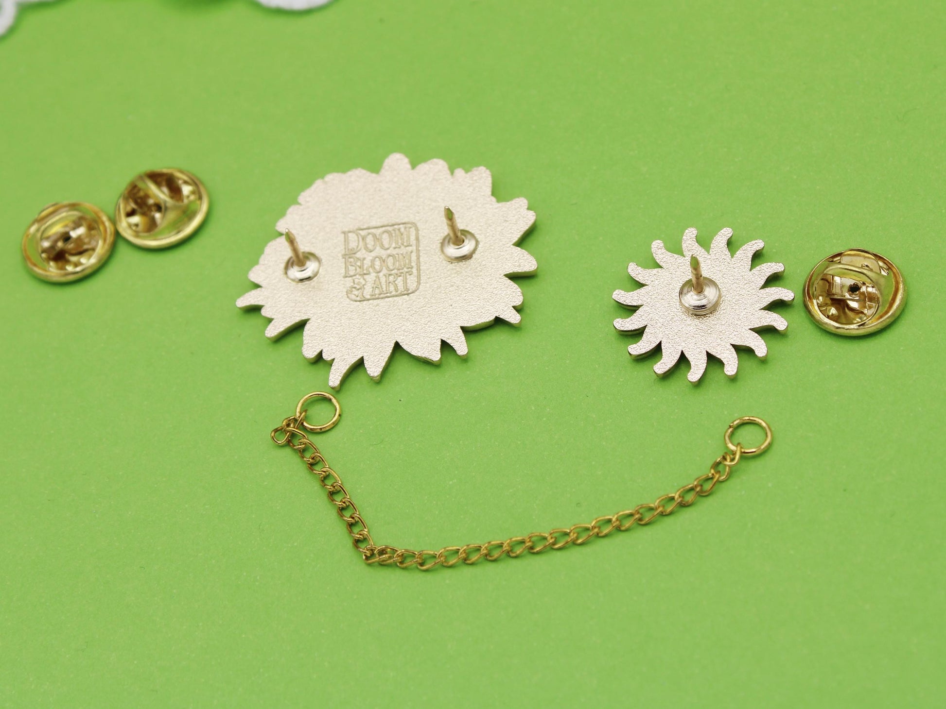 Sunflower & Sun Collar Enamel Pin