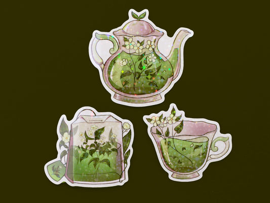 Tea Leaf Tea Cup Stickers