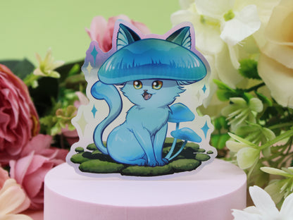 Meowshrooms - Colorful Holo Stickers