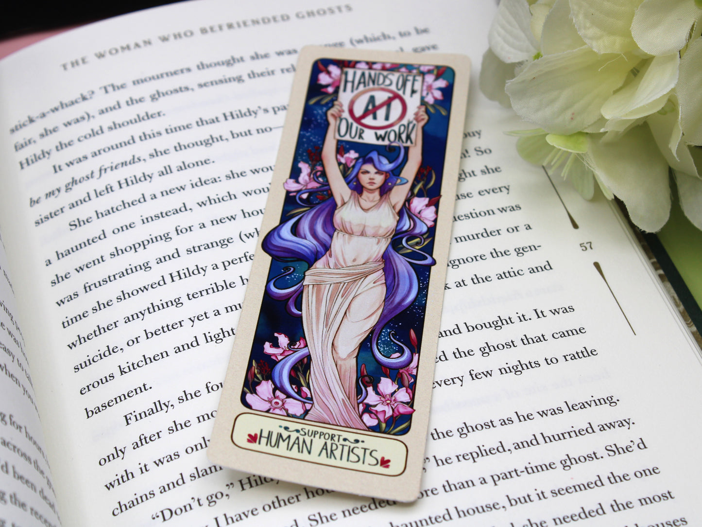 Support Human Artists! Bookmark