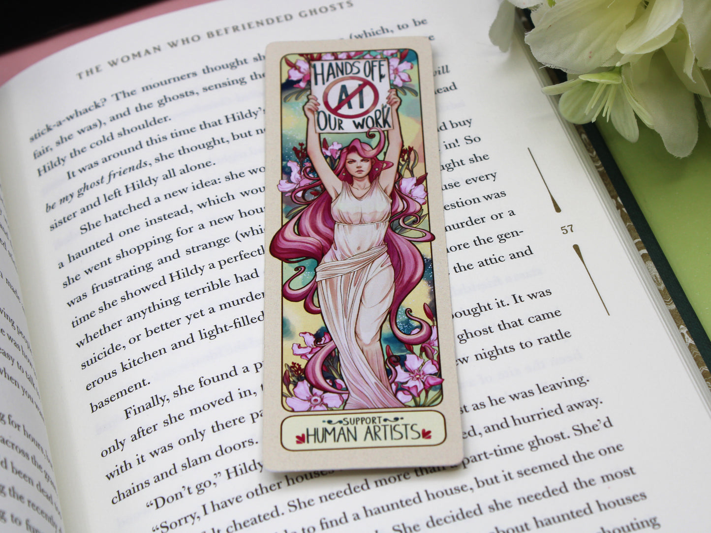 Support Human Artists! Bookmark