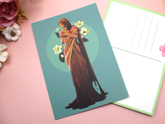 Black Tea Slime Girl Postcard