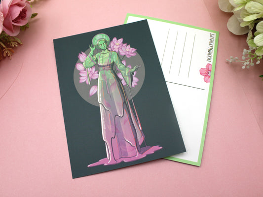 Lotus Tea Slime Girl Postcard