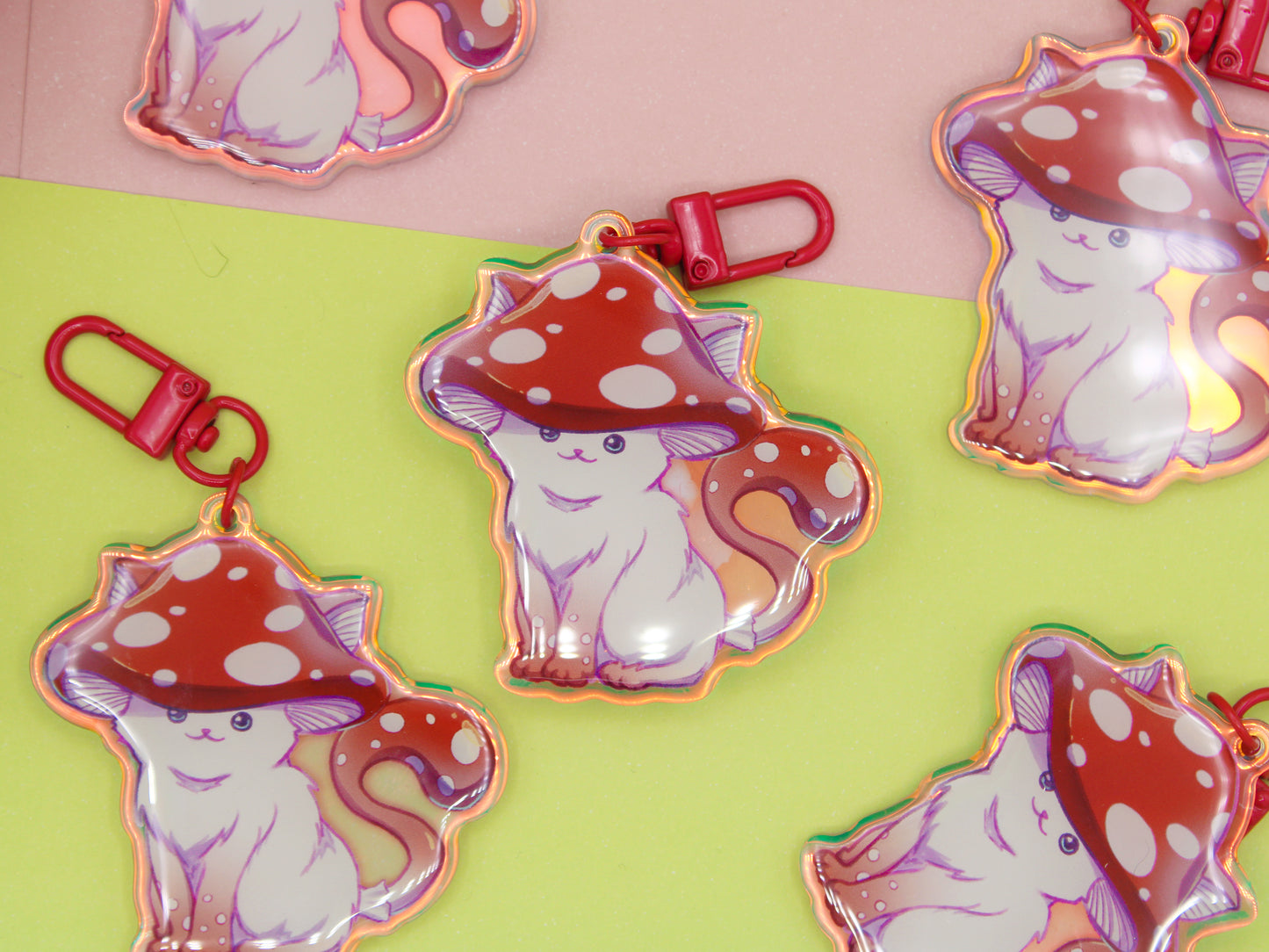 Meowshroom Acrylic Charm