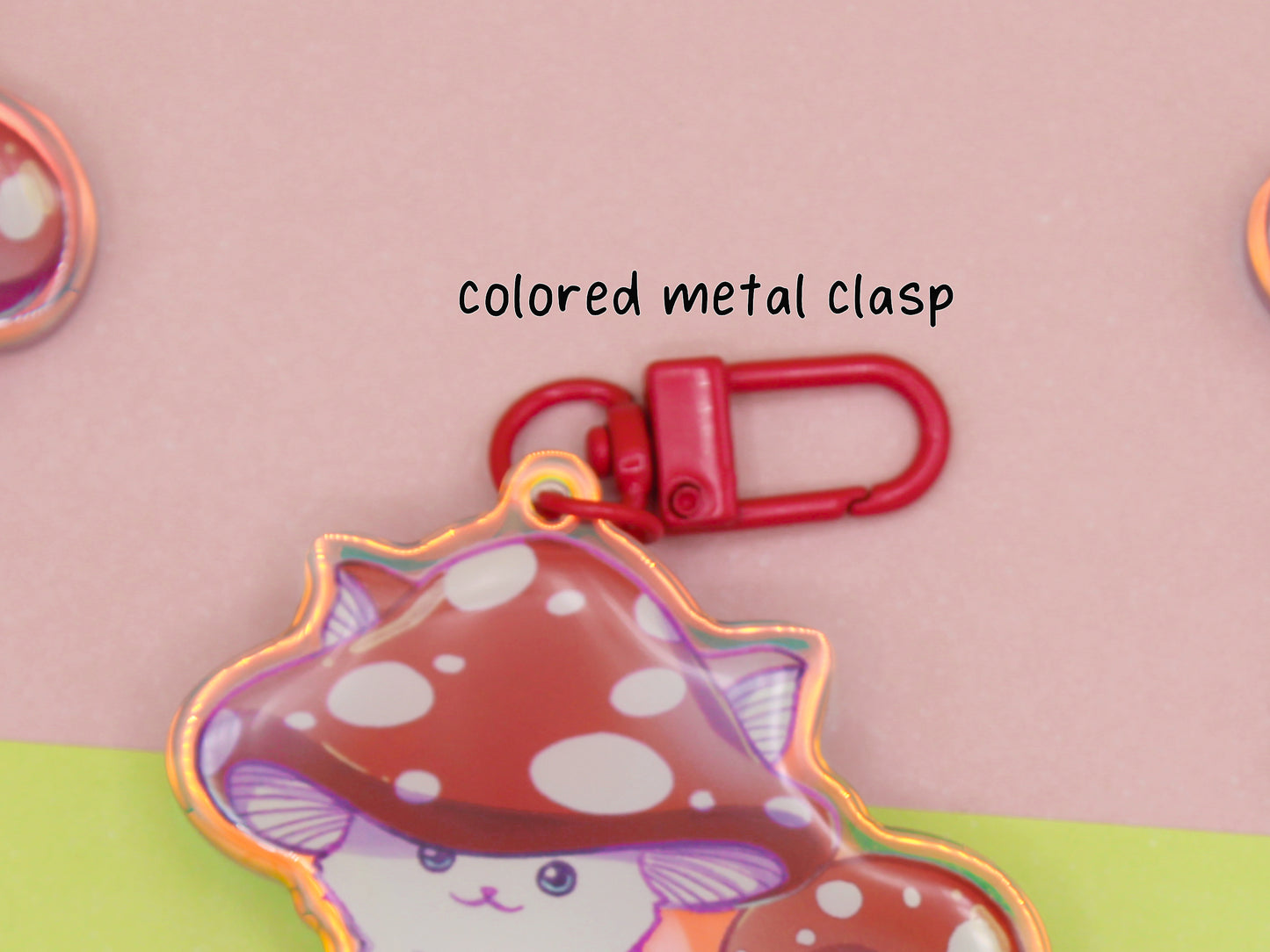 Meowshroom Acrylic Charm