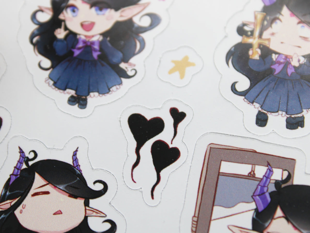 Demonic Moods - Journaling Stickers (Glossy Paper)