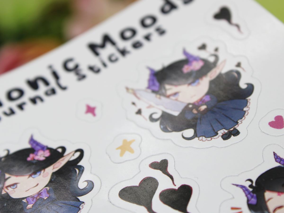 Demonic Moods - Journaling Stickers (Glossy Paper)