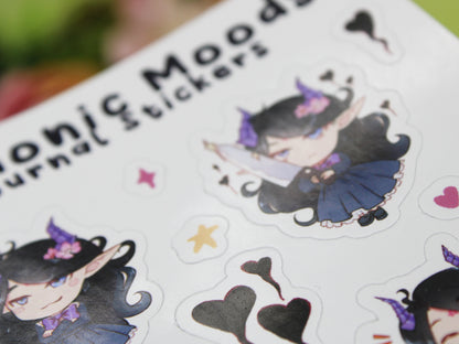Demonic Moods - Journaling Stickers (Glossy Paper)