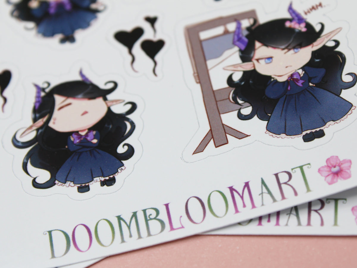Demonic Moods - Journaling Stickers (Glossy Paper)