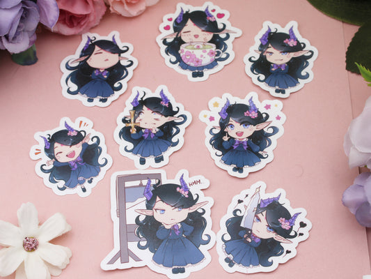 Demonic Moods - Matte Chibi Stickers