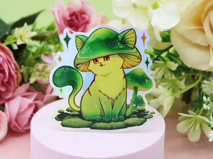 Meowshrooms - Colorful Holo Stickers