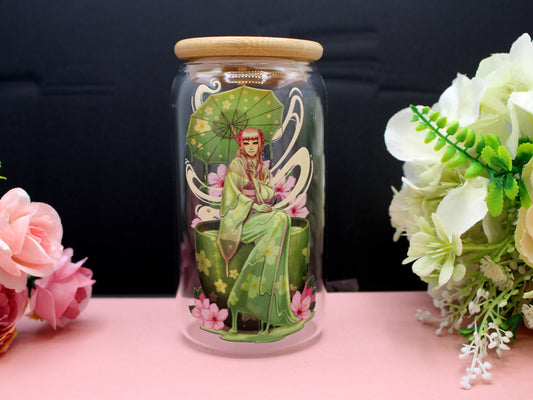Gyokuro Glass Tumbler with lid