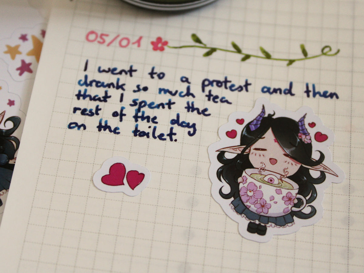 Demonic Moods - Journaling Stickers (Glossy Paper)