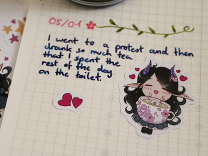 Demonic Moods - Journaling Stickers (Glossy Paper)