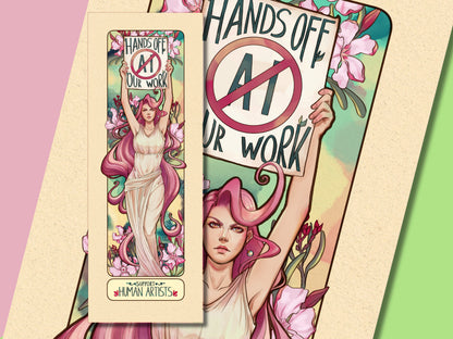 NO AI - Support Human Artists Nouveau Art Print, 2 colorways