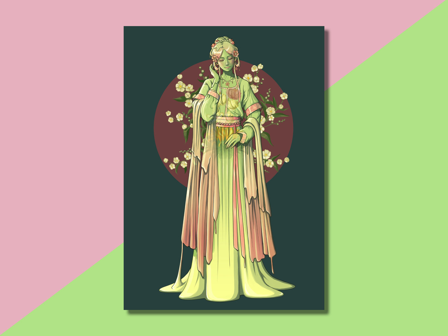 Jasmine Tea Slime Girl Postcard