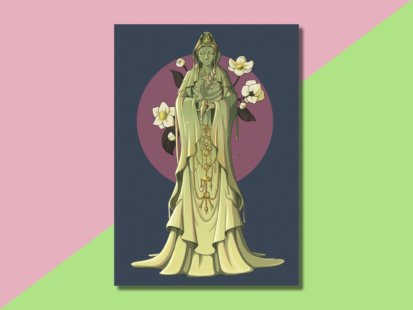 Oolong Tea Slime Girl Print