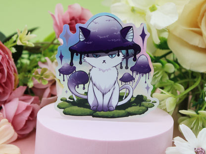 Meowshrooms - Colorful Holo Stickers