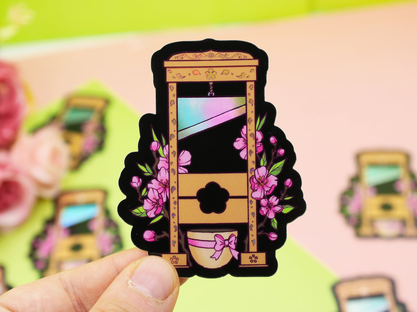 Flower Guillotine Sticker