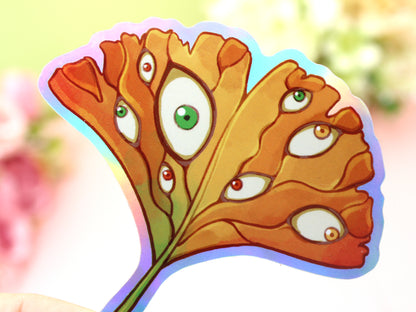 Autumn Leaves With Eyes - Gingko