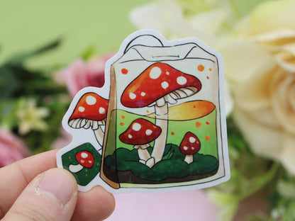 Mushroom Tea Bag Stickers