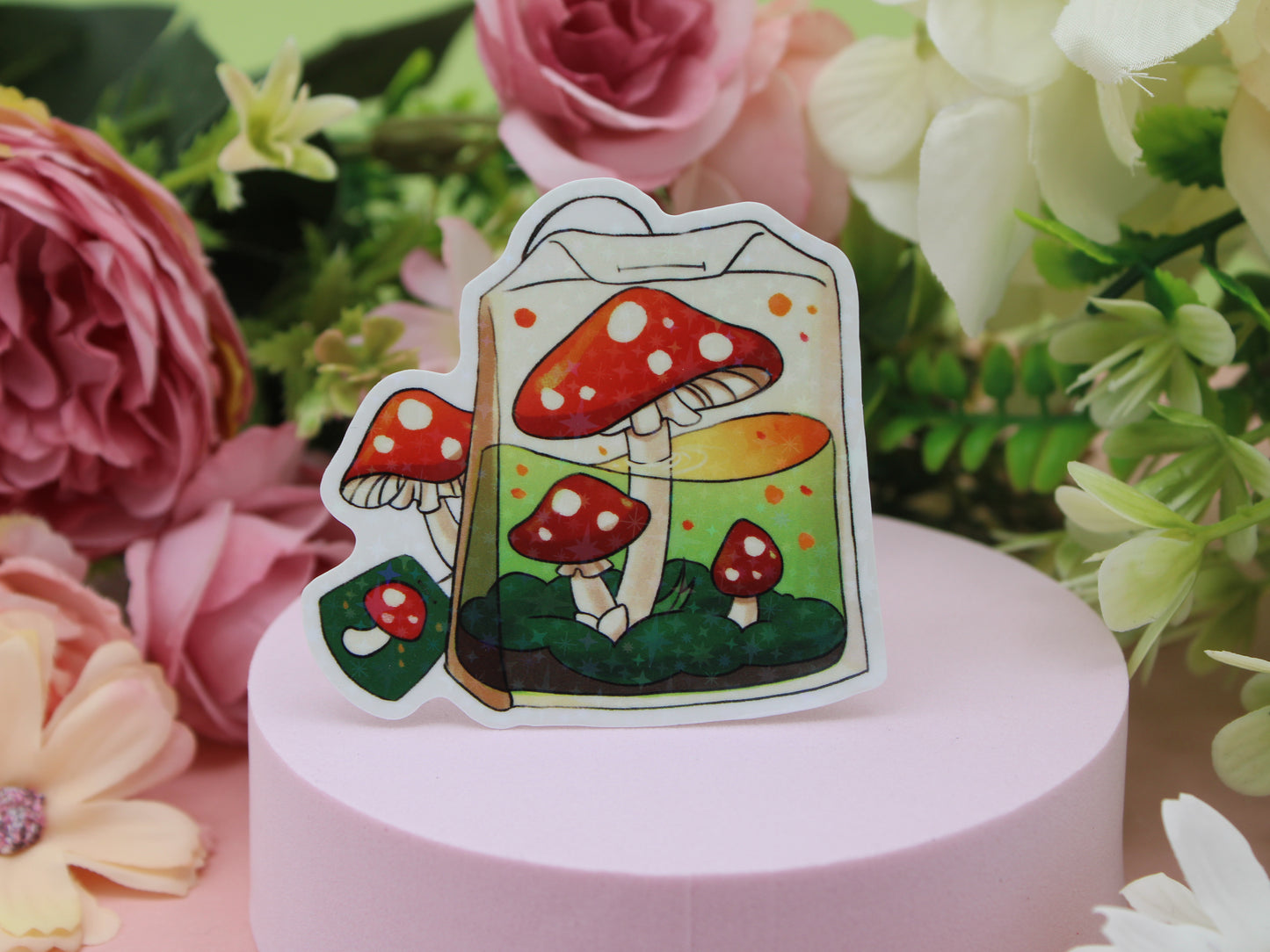 Mushroom Tea Bag Stickers