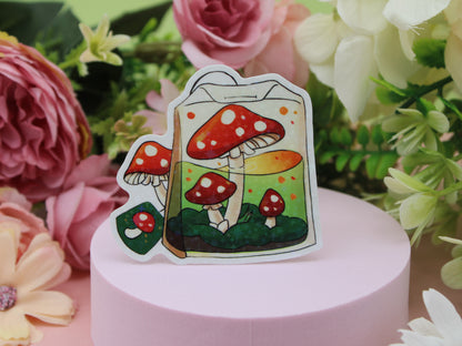 Mushroom Tea Bag Stickers