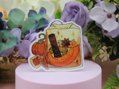 Pumpkin Spice Tea Bag Stickers