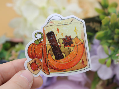 Pumpkin Spice Tea Bag Stickers