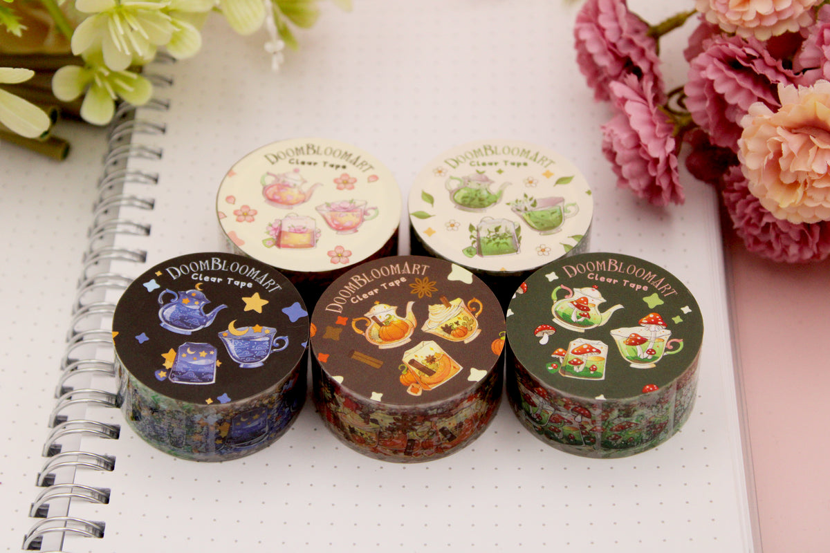 Magic Tea Party Clear PET Tapes