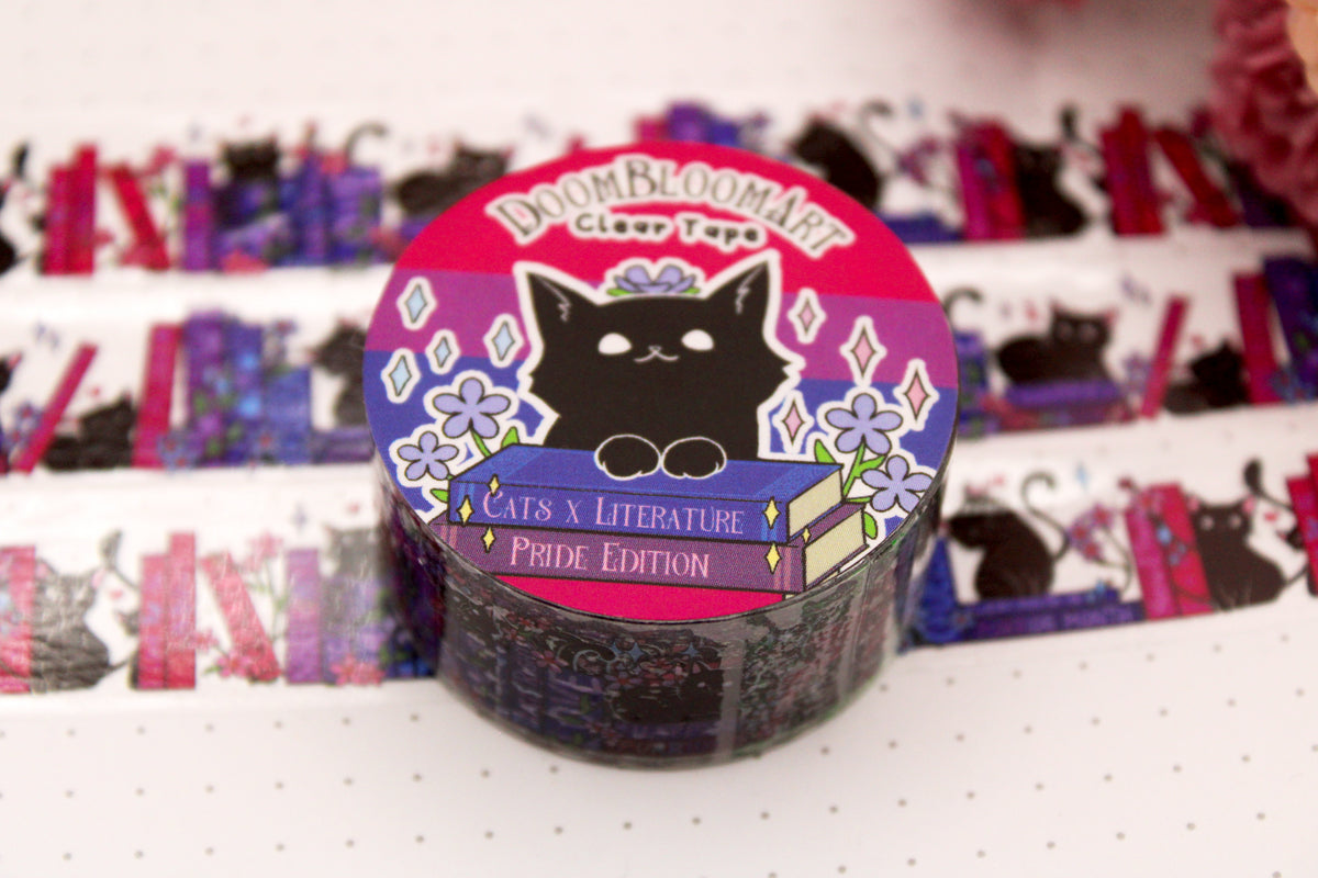 Cats x Books Pride Clear PET Tapes