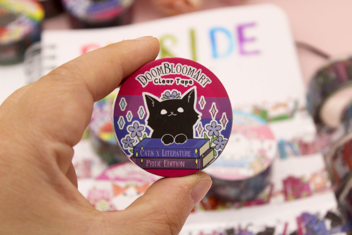 Cats x Books Pride Clear PET Tapes