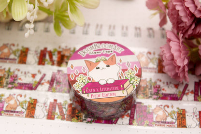 Cats x Books Pride Clear PET Tapes