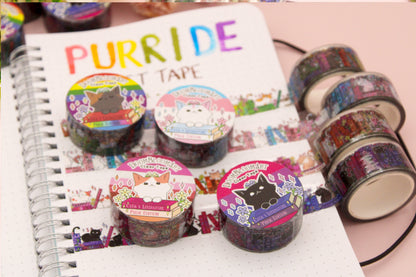 Cats x Books Pride Clear PET Tapes
